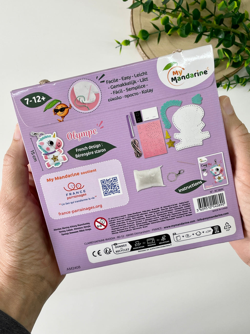 Unicorn Keychain Sewing Kit